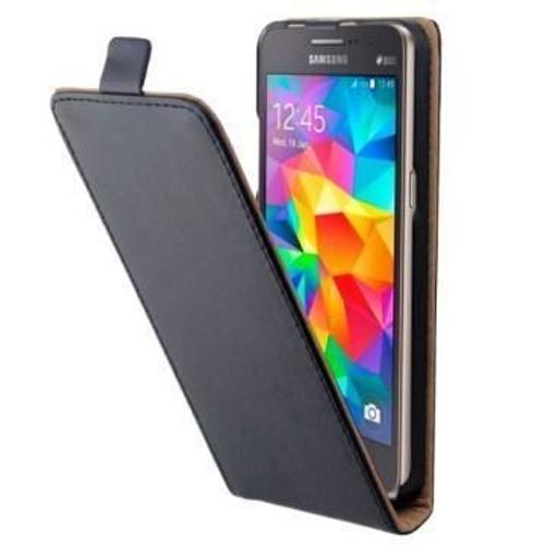 Etui Housse Vertical Cuir Pour Samsung Galaxy Grand Prime Sm-G530fz - Noir