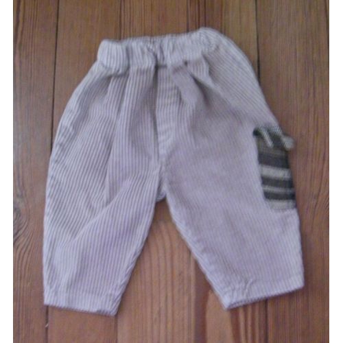 Pantalon Velours - Taille 6 Mois
