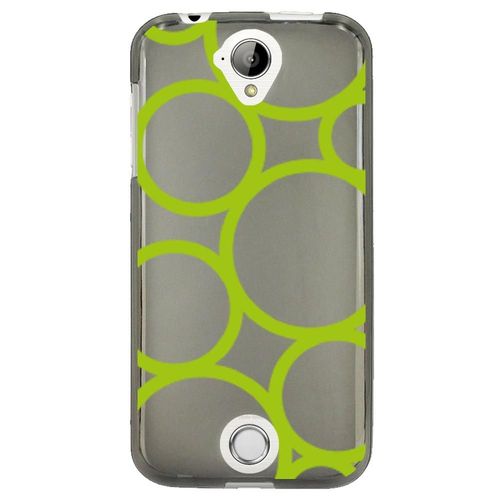 Coque Souple Pour Acer Liquid Z330 Avec Impression Motifs Ronds Verts