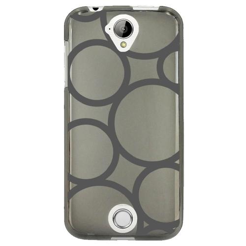 Coque Souple Pour Acer Liquid M330 Avec Impression Motifs Ronds Gris