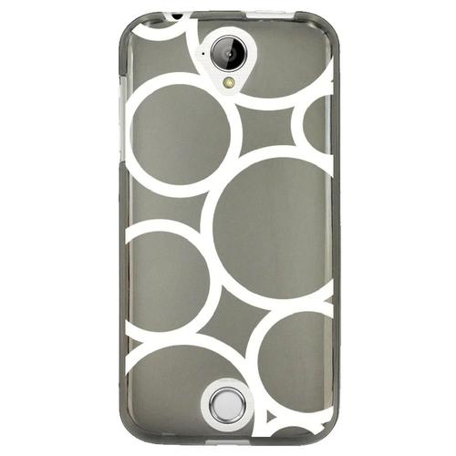 Coque Souple Pour Acer Liquid M330 Avec Impression Motifs Ronds Blancs