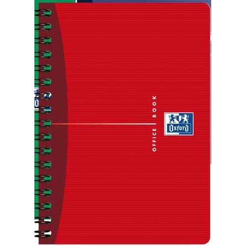 Oxford Lot De 4 Carnets Reliure Intégrale 110 X 170 Mm 180 Pages Quad 5x5 90g Coloris Aléatoire