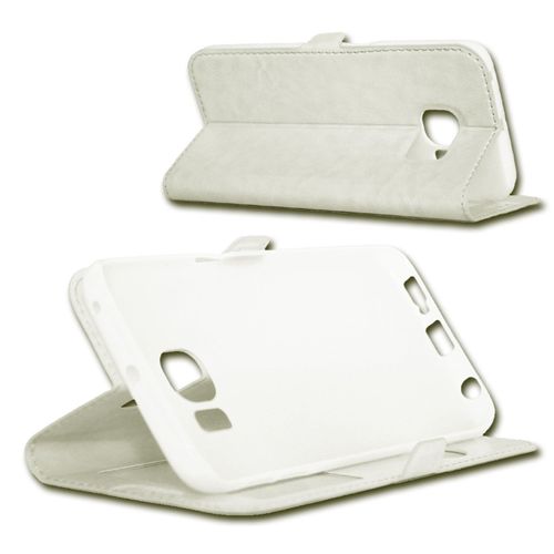 Etui Housse Coque Folio Blanc Pour Motorola  Moto E2  By Ph26®