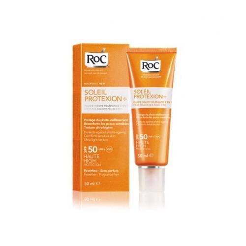 Roc Soleil Protection Spf50 Fluide Haute Tolérance Réconfortant 50ml 