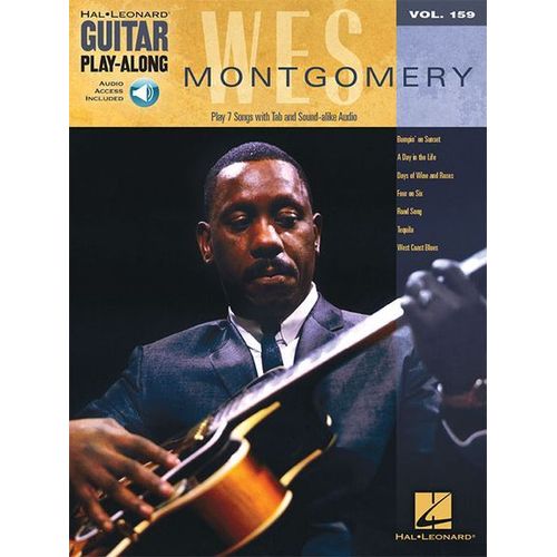 Wes Montgomery Guitar Play-Along Volume 159 Book/Online Audio