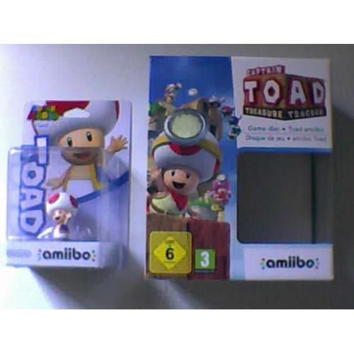 Boite Vide Collector Captain Toad Treasure Tracker + Amiibo Wii U