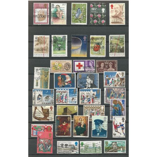 Royaume Unis - Lot Timbres Divers (1).
