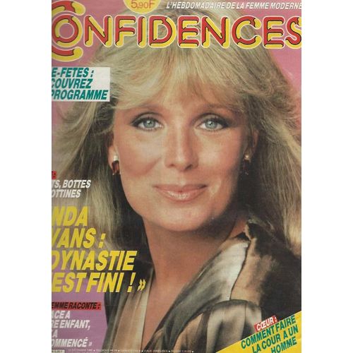 Confidences 1984 1985 Linda Evans/Zizi Jeanmaire/Fabrice/Evenou/Cosso/Valandray/Alamo/Fossey/