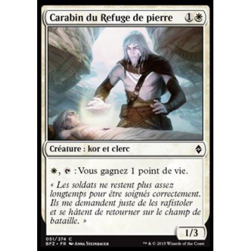 Foil - Carabin Du Refuge De Pierre - La Bataille De Zendikar - 51/274