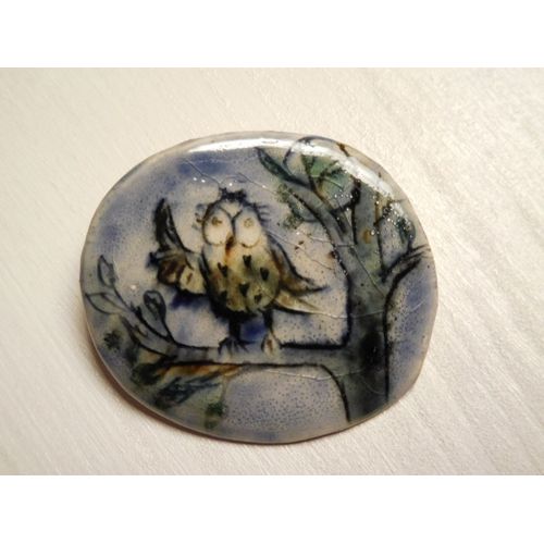 Broche Artisanale Hibou