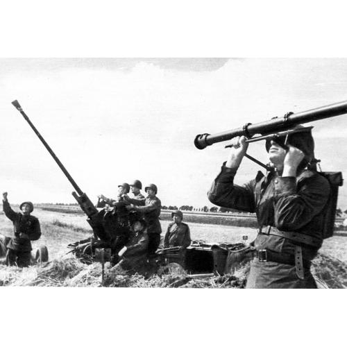 Ww2 Urss - Batterie De Dca Soviétique À Koursk En Juillet 1943