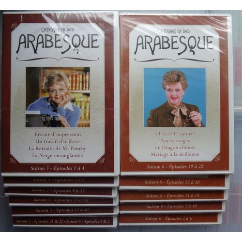 Arabesque  Saison 5 Épisode 1 À 22  Arabesque  Saison 6 Épisode 1 À 22 Lot De 11 Dvd  Acteurs : Angela Lansbury