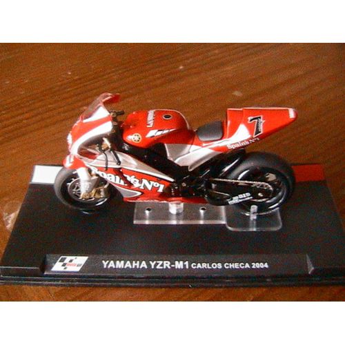 Moto Gp Bike Yamaha Yzr-M1 #7 Carlos Checa 2004 1/24 Yzr M1 Grand Prix-Ixo