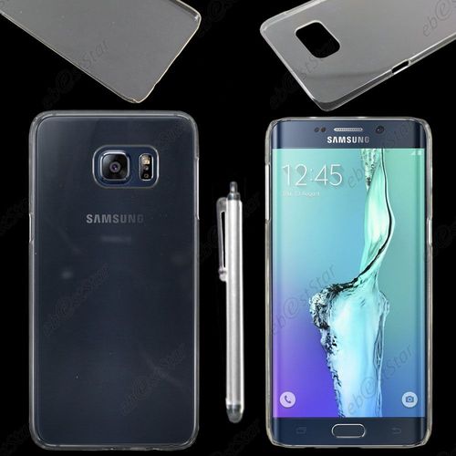 Ebeststar ® Coque Rigide Ultra Fine Etui Housse Crystale Polycarbonate Pour Samsung Galaxy S6 Edge + Sm-G928f Edge Plus, Couleur Transparent + Stylet + 1 Film Protection D'écran + Lingette