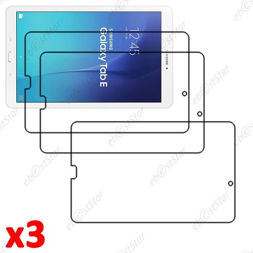 Ebeststar ® Pour Samsung Galaxy Tab E 9.6 T560, T561 Lot X3 Film Protecteur D'écran Transparent + Lingette De Nettoyage / Accessoires Pour La Pose