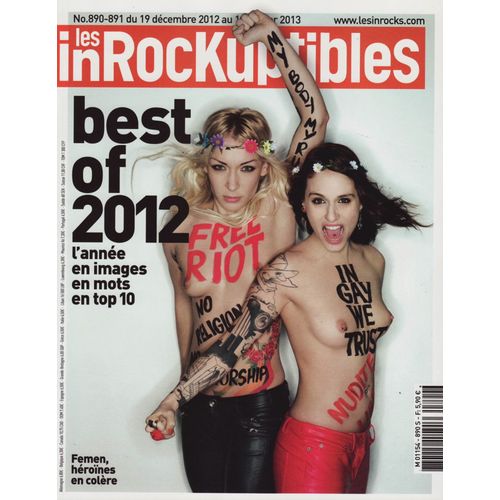 Les Inrockuptibles / 19-12-2012 N°890 : Lou Doillon (2p) - Aurélien Bellanger (2p) Abel Ferrara (2p)