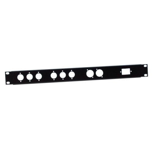 Adam Hall - Panneau rack en acier pour XLR (6M+2F) & IECC - 1U