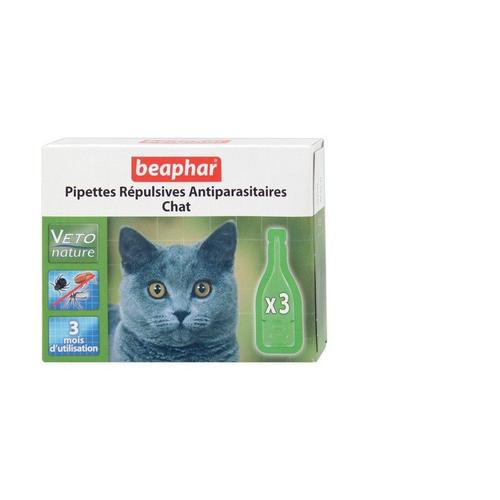 Pipettes Repulsives Antiparasitaires Chat (3 X 1 Ml) Veto