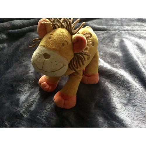 Peluche Lion Nicotoy Jaune Orange 