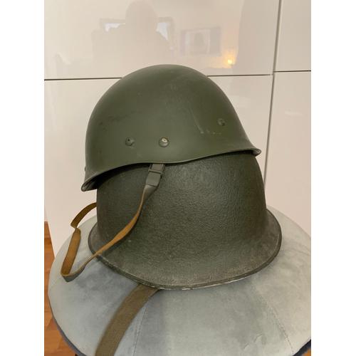 Casque Armée Française Mdl51 De 1968 Avec Son Sous Casque