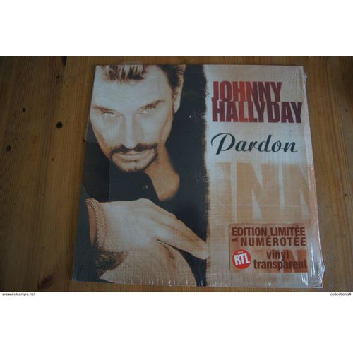 Johnny Hallyday Pardon Maxi 45t Transparent 2000 Edition Limitee Numerote