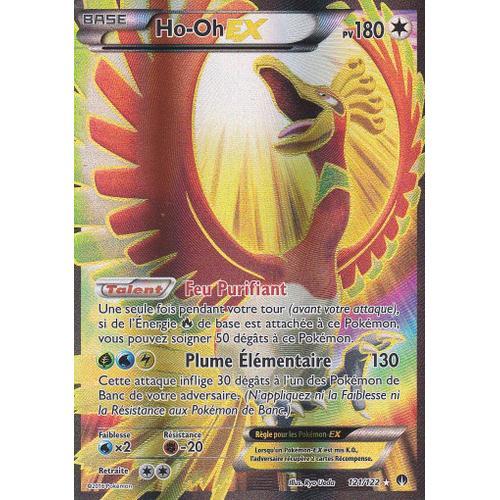 Carte Pokemon - Ho-Oh Ex - 121/122 - Ultra Rare En Full Art - Rupture Turbo - Version Francaise -