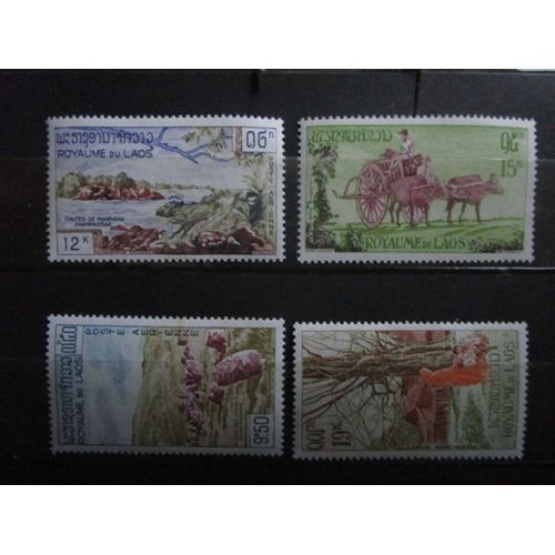 Laos 1960 Serie Complete Promotion Touristique Neufs 