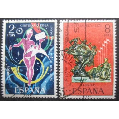 Espagne N°1866 Et 1867 Upu Oblitérés