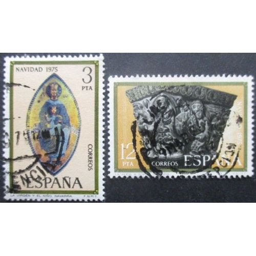 Espagne N°1946 Et 1947 Noel Oblitérés