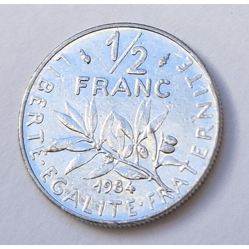 Pièce De Monnaie 1/2 Franc Semeuse 1984 République Française
