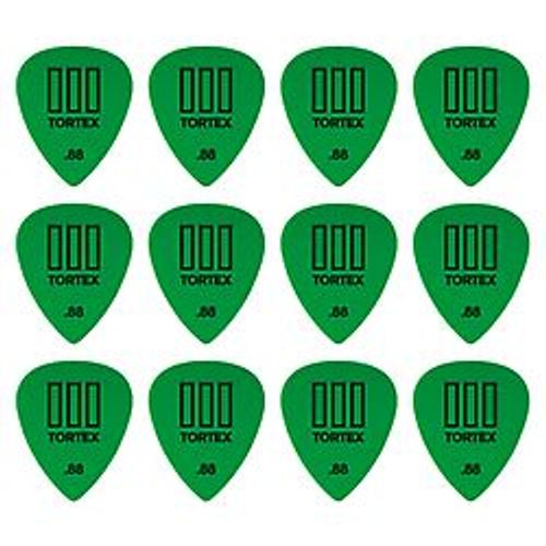 12 Mediators Dunlop Tortex Pitch Black 0.88 Mm - 488p88
