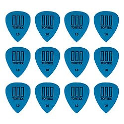 12 Mediators Dunlop Tortex Pitch Black 1.00 Mm - 488p100