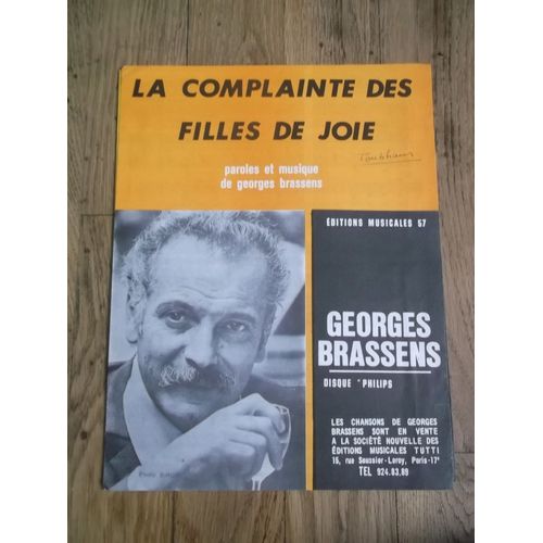 La Complainte Des Filles De Joie, Georges Brassens