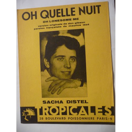 Oh Quelle Nuit    Sacha Distel  