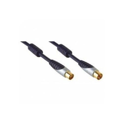 Bandridge Premium 100Hz - Câble d'antenne - connecteur IEC mâle pour connecteur IEC femelle - 1 m - coaxial