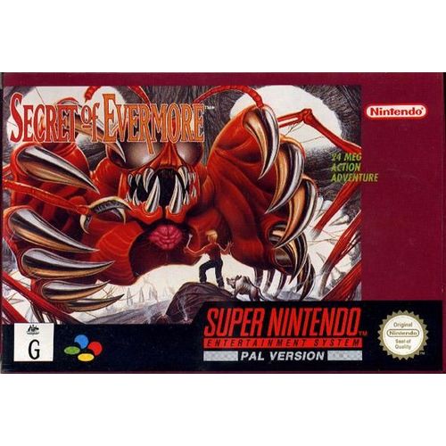 Secret Of Evermore Snes Super Nintendo