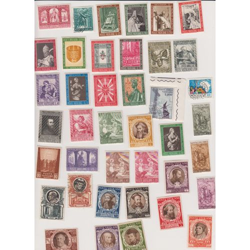 Lot Intéressant De Timbres Du Vatican