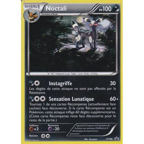 Carte Pokemon - Noctali - 100pv - Xy96  - Holo Rare - Promo - Francaise -