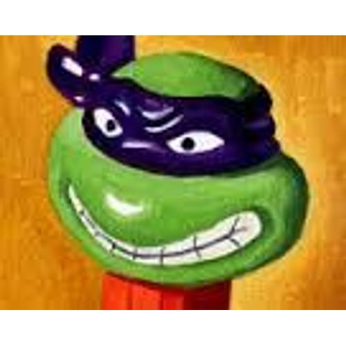 Pez /Tortue Ninja Donatello En Colère /Pied Orange,Bandeau Violet