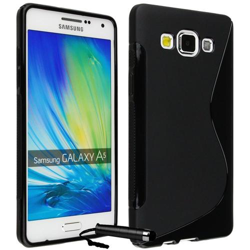 Ownstyle4you® - Samsung Galaxy A5 2016 A510f Coque Housse Etui Premium Gel Souple S-Line Noir / Protection Pare-Chocs Goutte Absorption Des Chocs + Protecteur D'écran Tactile