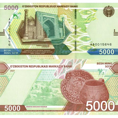 Ouzbekistan / 5.000 Soum / 2021 / P-88(A) / Unc