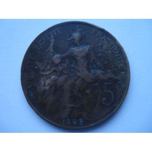 5 Centimes Daniel-Dupuis - 1909