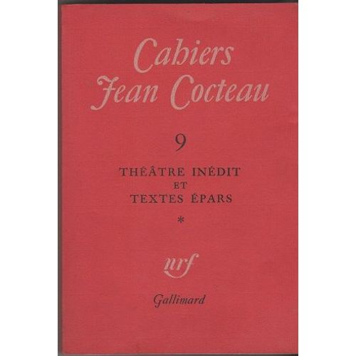 Cahiers Jean Cocteau N° 9 
