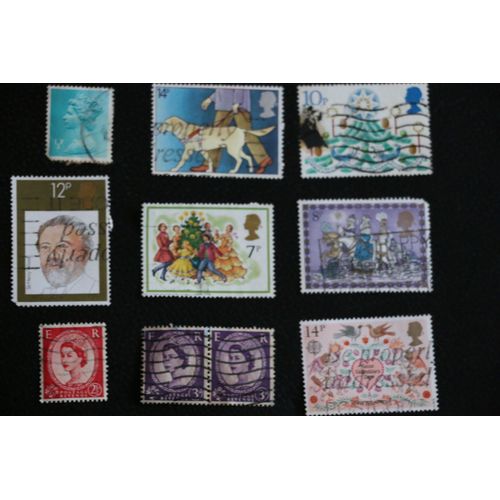 Lot De 7 Timbres Commémoratifs Grande-Bretagne