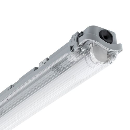 Réglette Étanche Ip65 + Tube Led T8 120cm Connexion Latérale Blanc Chaud No Flicker 3000k