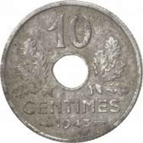 France, État Français, 10 Centimes, 1943