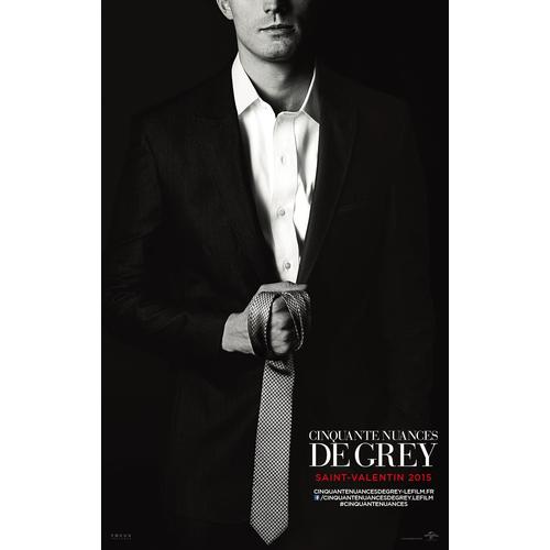 Cinquante /50 Nuances De Grey - Véritable Affiche De Cinéma Roulée - Kakémono Plastifié Recto. Lui/Verso.Elle - Format 153x240 Cm - De Sam Taylor-Johnson Avec Jamie Dornan, Dakota Johnson - 2015