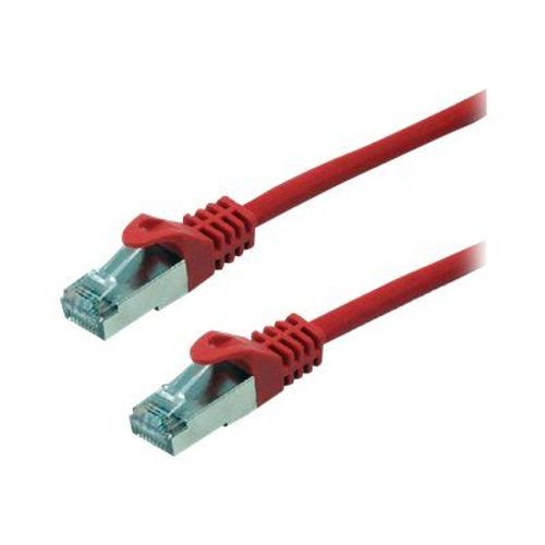 MCL Samar Eco - Cordon de raccordement - RJ-45 (M) pour RJ-45 (M) - 30 cm - paire torsadée écrantée (F/UTP) - CAT 6 - moulé, bloqué - rouge