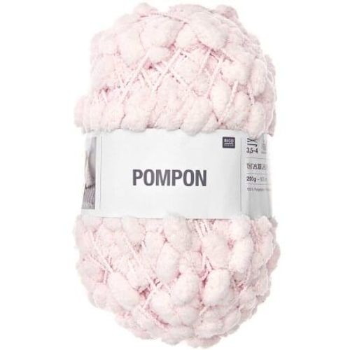 Fil À Pompons À Tricoter Creative Pompon Uni 200 Gr - Rico Design 46 Rose