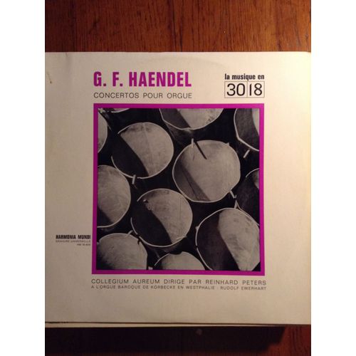 Concertos Pour Orgue Collegium Aureum Dirigé Par Reinhard Peters À L'orgue Baroque Rudolf Ewerhart